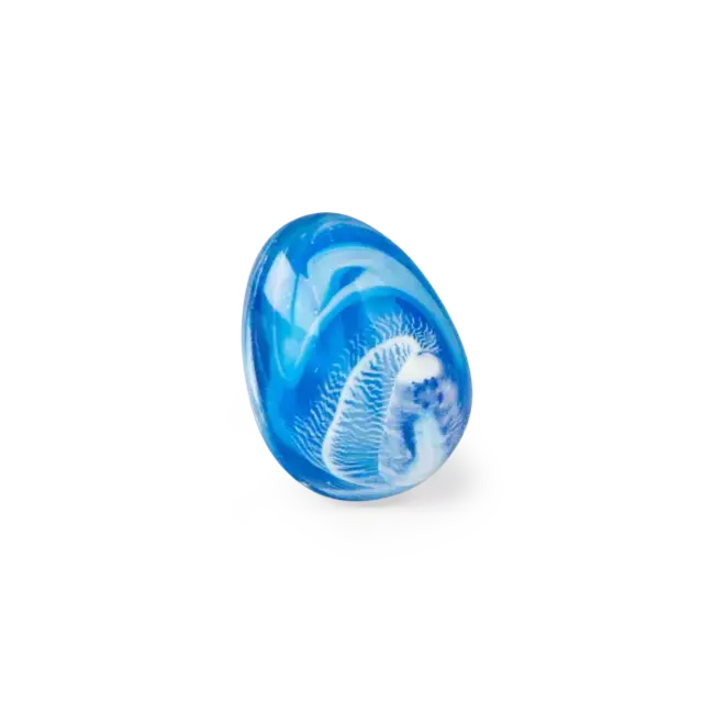 MOULIN ROTY OEUF DE DRAGON REBONDISSANT BLEU - LES PETITES MERVEILLES