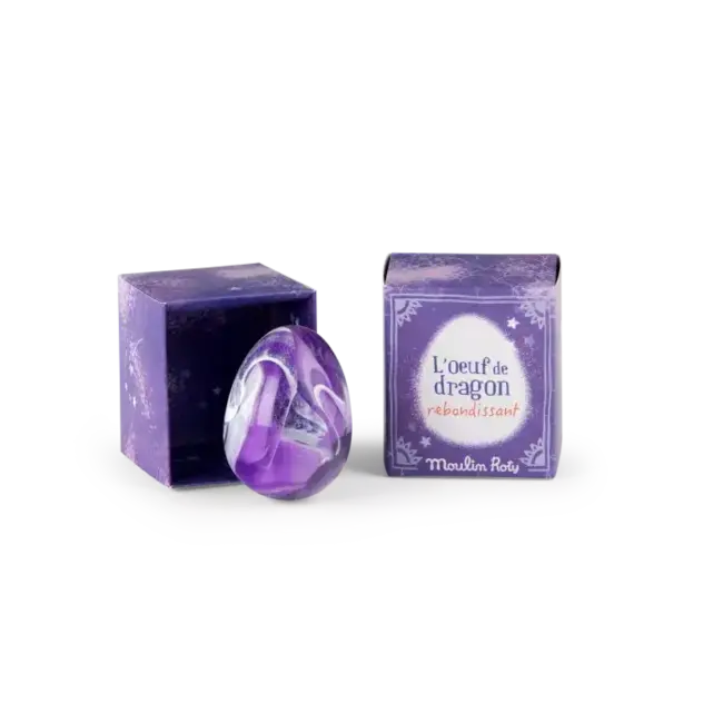 MOULIN ROTY OEUF DE DRAGON REBONDISSANT VIOLET - LES PETITES MERVEILLES