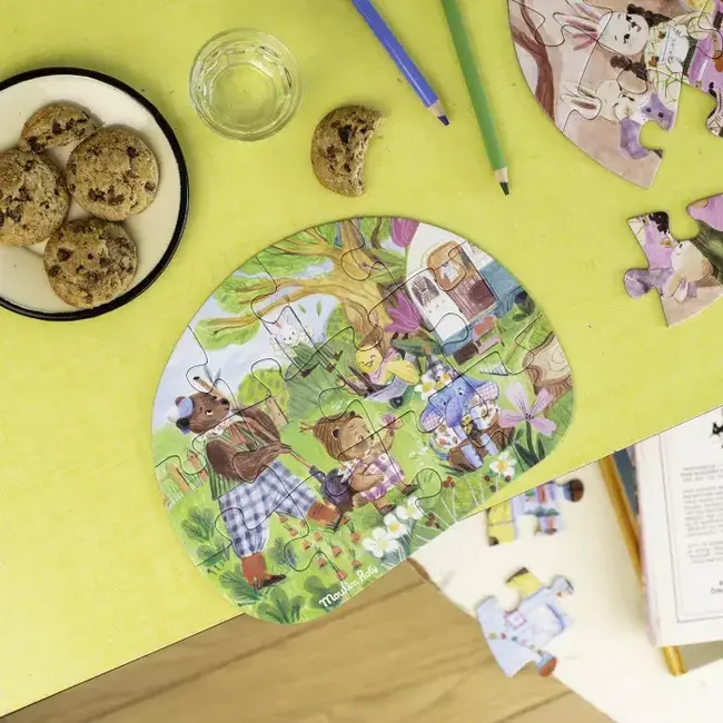 MOULIN ROTY 4 MINI PUZZLES DES REPAS 4X12PCS - LES MINOUCHKAS