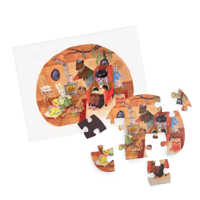 MOULIN ROTY 4 MINI PUZZLES DES REPAS 4X12PCS - LES MINOUCHKAS