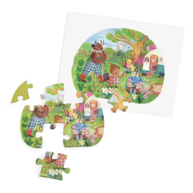 MOULIN ROTY 4 MINI PUZZLES DES REPAS 4X12PCS - LES MINOUCHKAS