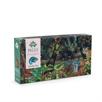 MOULIN ROTY PUZZLE DANS LA FORÊT TROPICALE 350PCS - TOUT AUTOUR DU MONDE