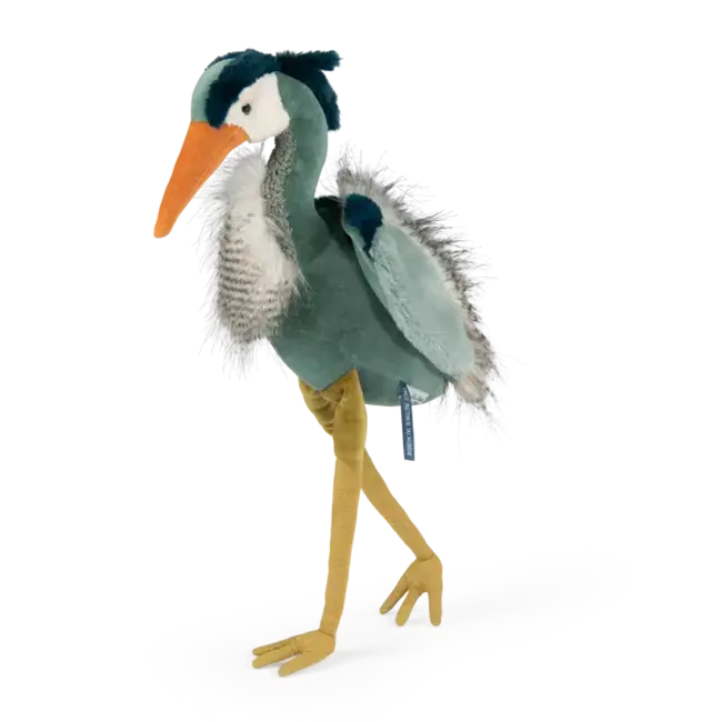 MOULIN ROTY PELUCHE HÉRON 59CM - TOUT AUTOUR DU MONDE