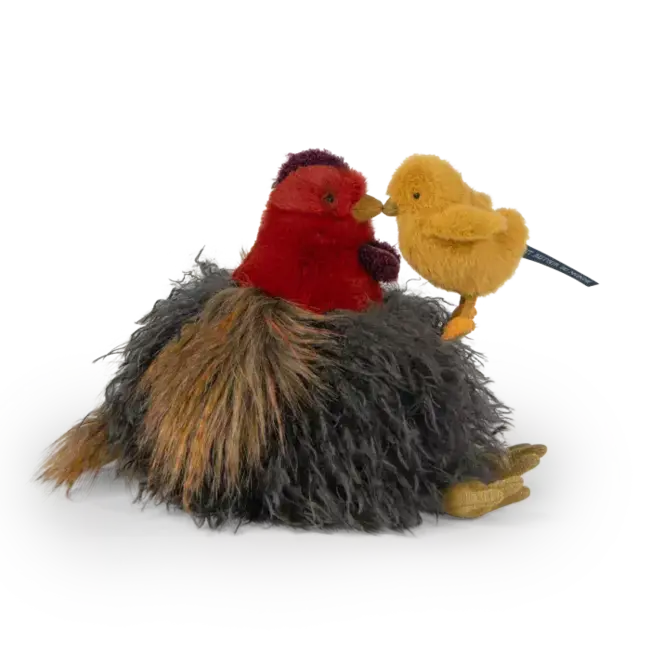 MOULIN ROTY PELUCHE POULE 28CM - TOUT AUTOUR DU MONDE