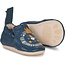 EASY PEASY CHAUSSON CUIR SOUPLE "BLUMOO / BLUBLU" LION DENIM