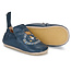 EASY PEASY CHAUSSON CUIR SOUPLE "BLUMOO / BLUBLU" LION DENIM