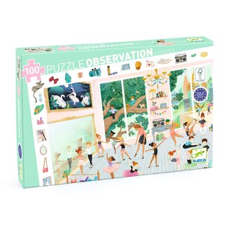 DJECO PUZZLE D'OBSERVATION 100PCS - L'ÉCOLE DE DANSE