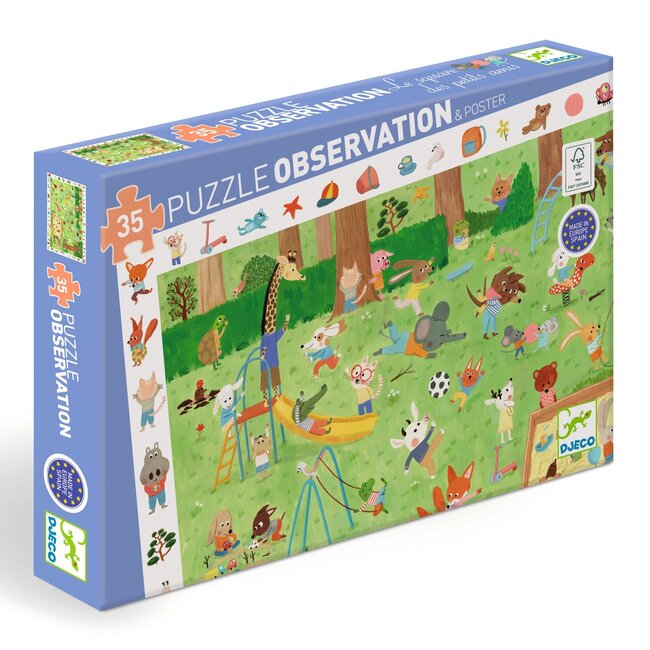 DJECO PUZZLE D'OBSERVATION 35PCS - LE SQUARE DES PETITS AMIS