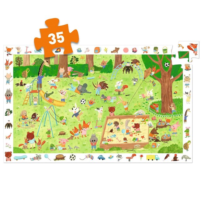 DJECO PUZZLE D'OBSERVATION 35PCS - LE SQUARE DES PETITS AMIS