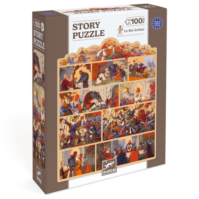 DJECO STORY PUZZLE 100PCS - LE ROI ARTHUR