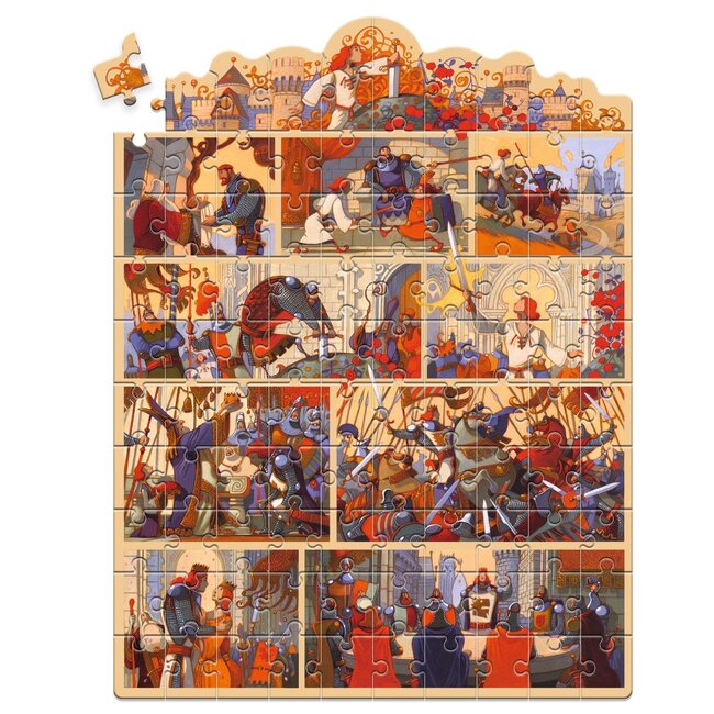 DJECO STORY PUZZLE 100PCS - LE ROI ARTHUR