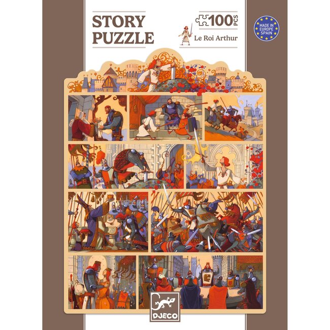 DJECO STORY PUZZLE 100PCS - LE ROI ARTHUR