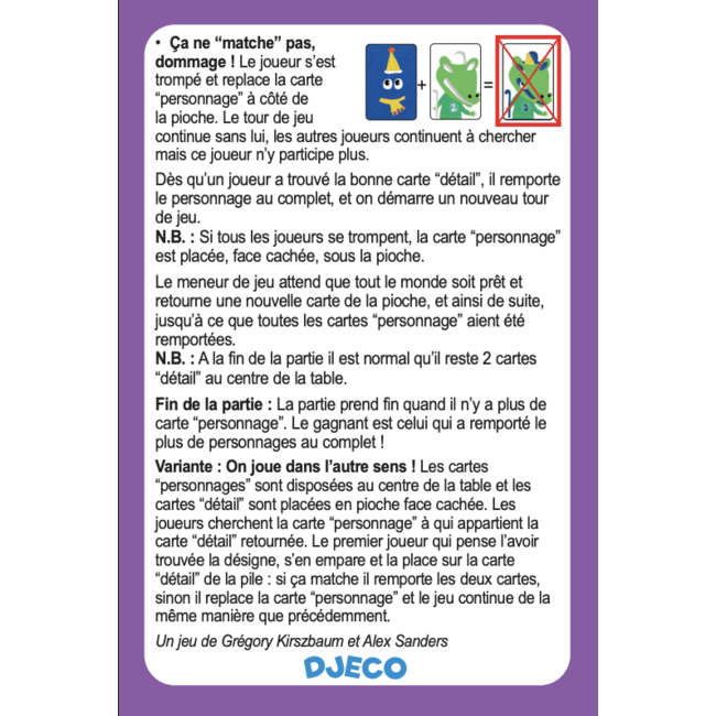 DJECO JEU DE CARTE - MAGIC MATCH