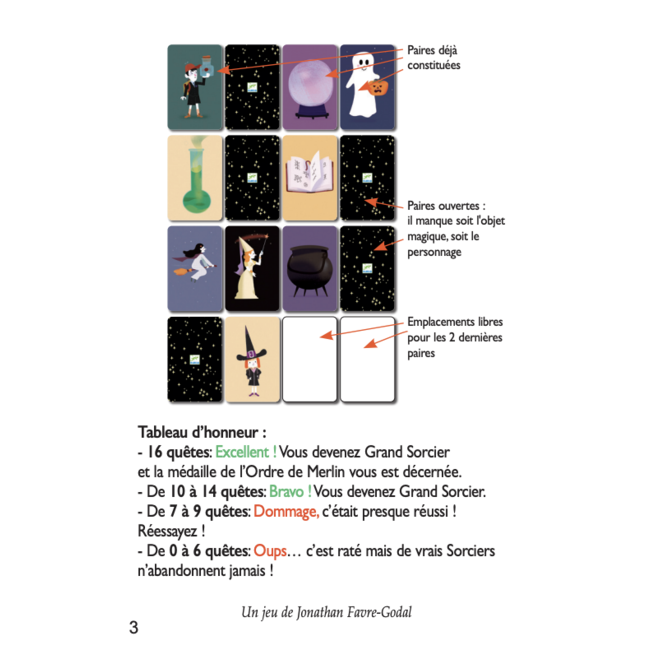 DJECO JEU DE CARTE - MAGIC SCHOOL