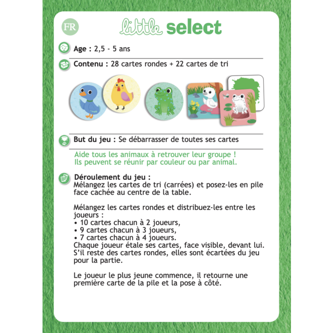DJECO JEU DE CARTES LITTLE SELECT