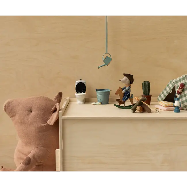 MAILEG PETIT FRÈRE SOURIS 10CM - COWBOY & CHEVAL À BASCULE