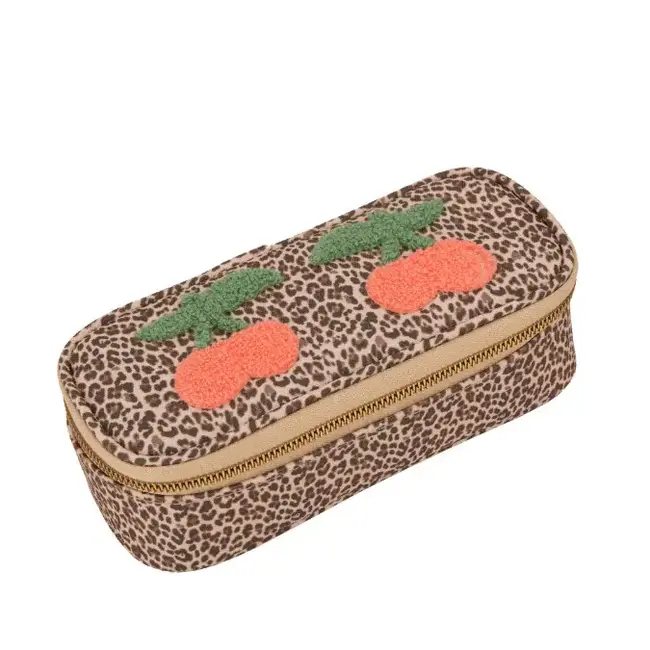 JEUNE PREMIER TROUSSE SCOLAIRE "PLUMIER" LEOPARD CHERRY