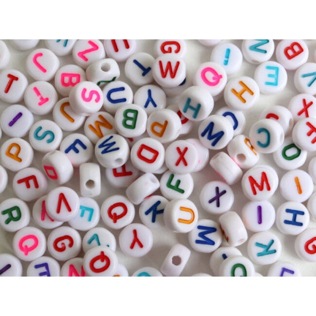 LA PETITE ÉPICERIE PERLES - POT DE LETTRES MULTICOLORE