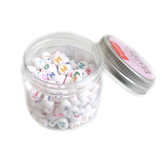 LA PETITE ÉPICERIE PERLES - POT DE LETTRES MULTICOLORE