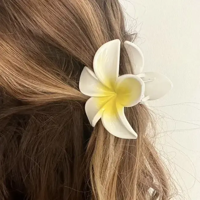 RATATAM GRANDE PINCE À CHEVEUX HAWAI - BLANC