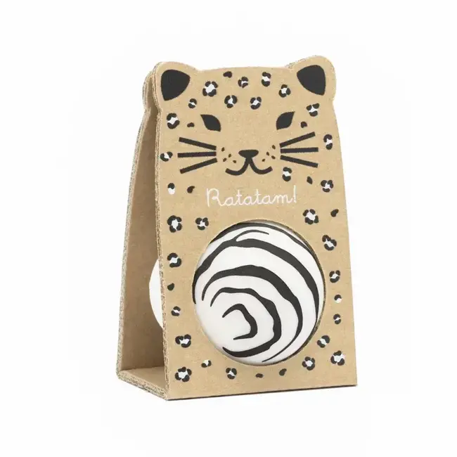 RATATAM BALLE REBONDISSANTE LÉO - ZÈBRE