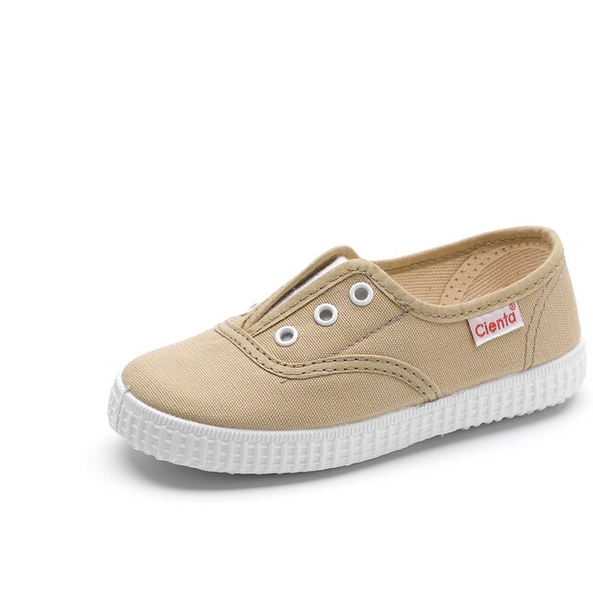 CIENTA CHAUSSURES EN TOILE ELASTIQUÉE SABLE