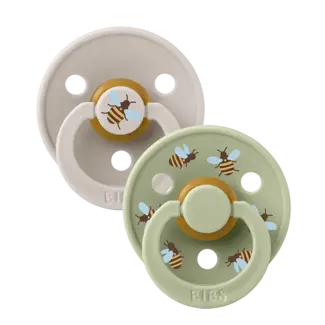 BIBS PACK 2 TÉTINES BIBS URBAN GARDEN - BUMBLEBEE MUSHROOM/SAGE