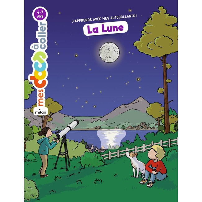 MILAN MES DOCS À COLLER - LA LUNE