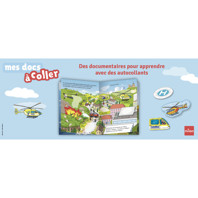 MILAN MES DOCS À COLLER - MON PREMIER PETIT ATLAS