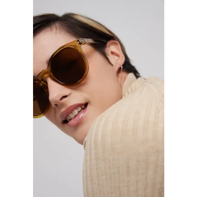 IZIPIZI LUNETTES DE SOLEIL ADULTE "LA OVERSIZE PANTOS" #M GOLDEN GREEN