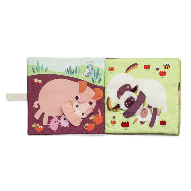 LILLIPUTIENS LIVRE TISSU MARIONNETTES À DOIGTS - LES BÉBÉS