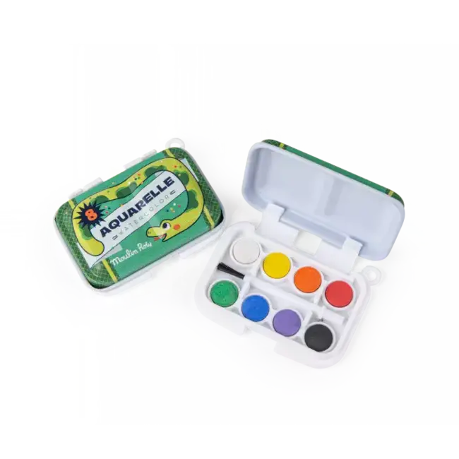 MOULIN ROTY MINI PALETTE AQUARELLE VERT - LES PETITES MERVEILLES