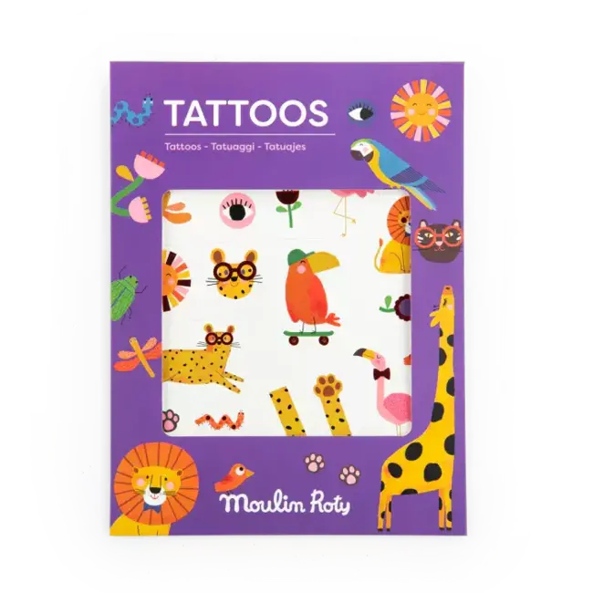 MOULIN ROTY PLANCHE DE TATOUAGES PRÉDÉCOUPÉS - LES TOUPITIS