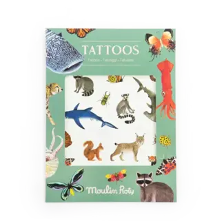 MOULIN ROTY PLANCHE DE TATOUAGES PRÉDÉCOUPÉS - TOUT AUTOUR DU MONDE