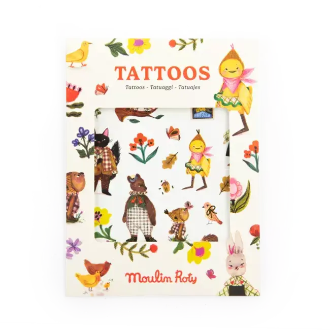 MOULIN ROTY PLANCHE DE TATOUAGES PRÉDÉCOUPÉS - LES MINOUCHKAS