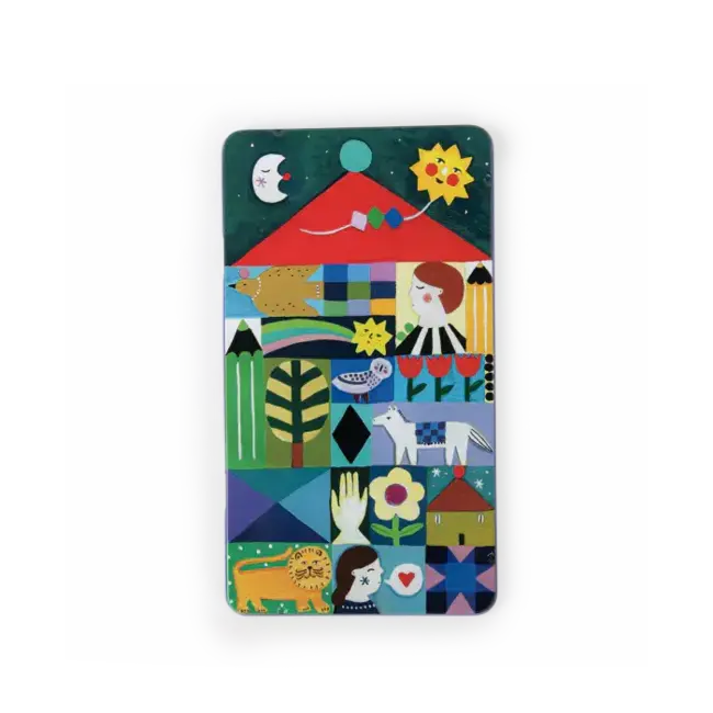 MOULIN ROTY 12 CRAYONS DE COULEUR MÉTALLISÉS BOITE MÉTAL - LES COMÈTES FILANTES