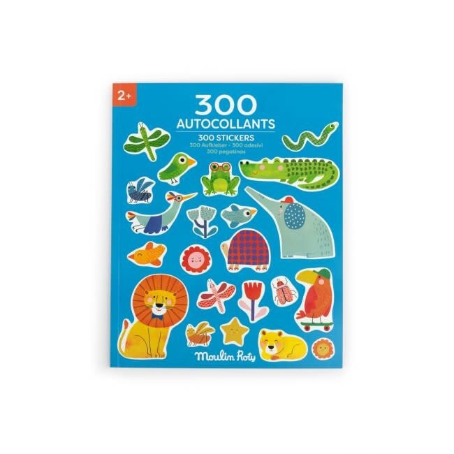 MOULIN ROTY CAHIER DE 300 STICKERS COULEUR - LES TOUPITIS