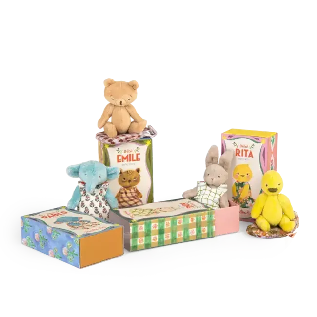 MOULIN ROTY POUPÉE ARTICULÉE BÉBÉ NINE LA LAPINE - LES MINOUCHKAS