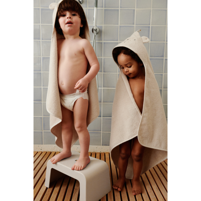 LIEWOOD CAPE DE BAIN BÉBÉ "ALBERT" OURS POLAIRE SANDY