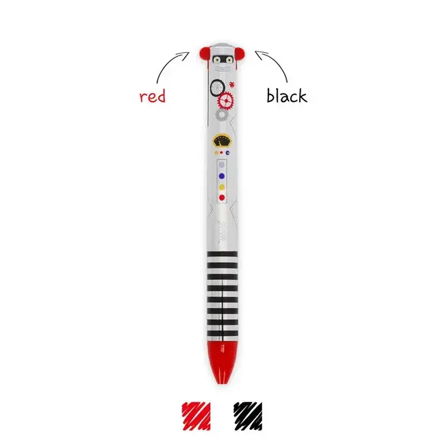LEGAMI STYLO BILLE 2 COULEURS CLICK&CLACK LEGAMI - ROBOT