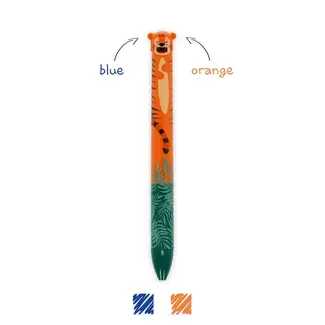 LEGAMI STYLO BILLE 2 COULEURS CLICK&CLACK LEGAMI - TIGRE