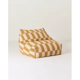 NOBODINOZ POUF FAUTEUIL ENFANT VIBES - MUSTARD AND SAND TILES