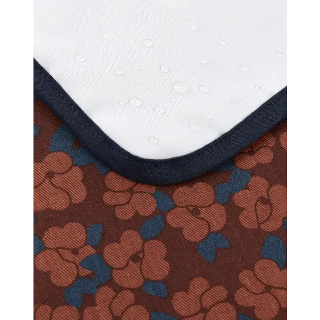 NOBODINOZ MATELAS À LANGER NOMADE HYDE PARK - MAROON POPPIES