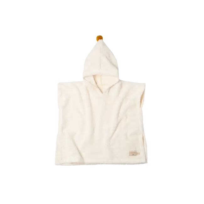 NOBODINOZ PONCHO DE BAIN 3-5ANS SO CUTE - LATTE