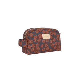 NOBODINOZ TROUSSE DE TOILETTE HYDE PARK - MAROON POPPIES