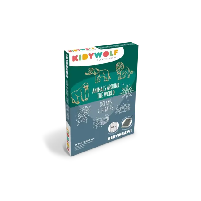 KIDYWOLF RECHARGES POUR TABLETTE KIDYDRAW-MINI - ANIMAUX & OCÉAN