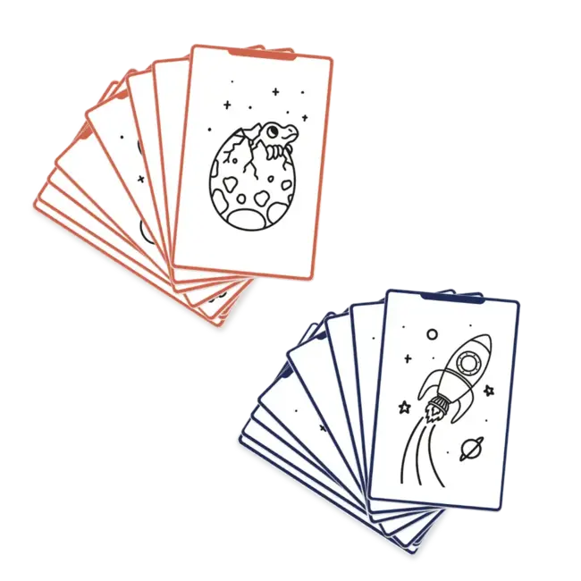 KIDYWOLF RECHARGES POUR TABLETTE KIDYDRAW-MINI - GALAXIE & DINOSAURE