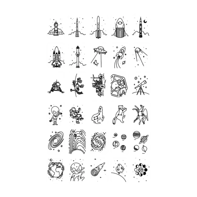 KIDYWOLF RECHARGES POUR TABLETTE KIDYDRAW-MINI - GALAXIE & DINOSAURE