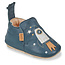 EASY PEASY CHAUSSON CUIR SOUPLE "BLUBLU" FUSÉE DENIM