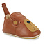 EASY PEASY CHAUSSON CUIR SOUPLE "BLUBLU" OURS CHATAIGNE